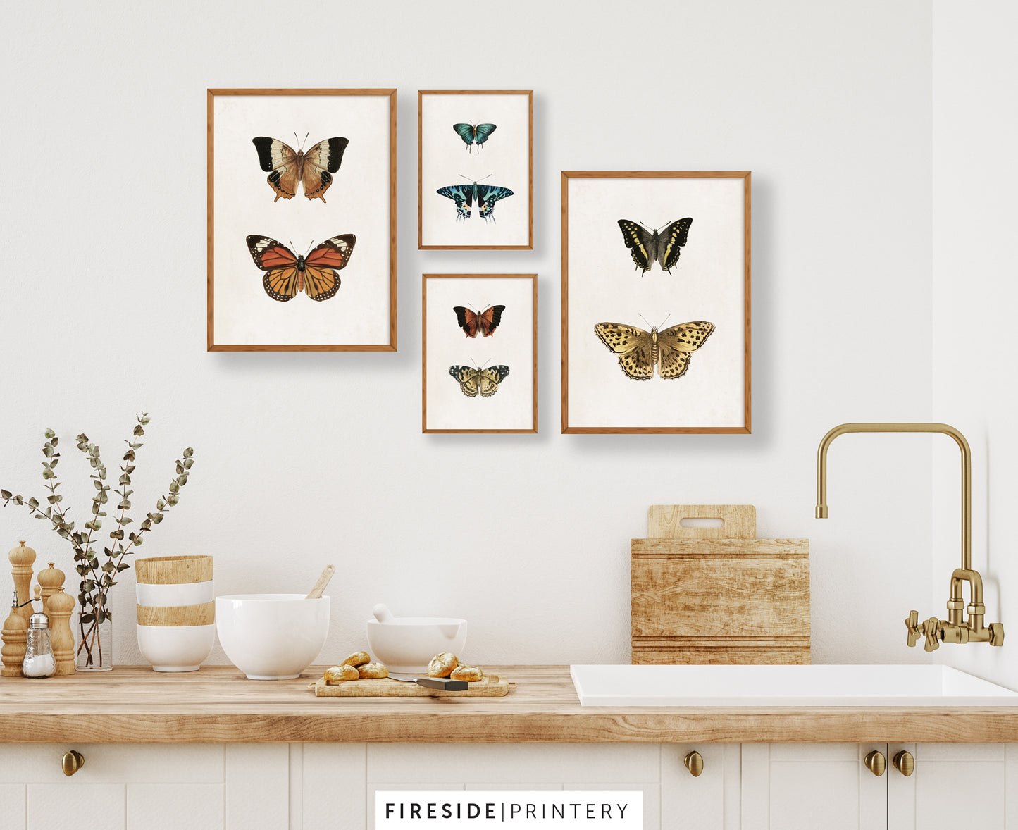 Vintage-Inspired Butterfly Illustration Set