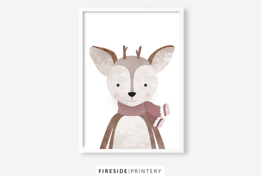 Woodland Deer - Pink