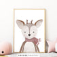 Woodland Deer - Pink