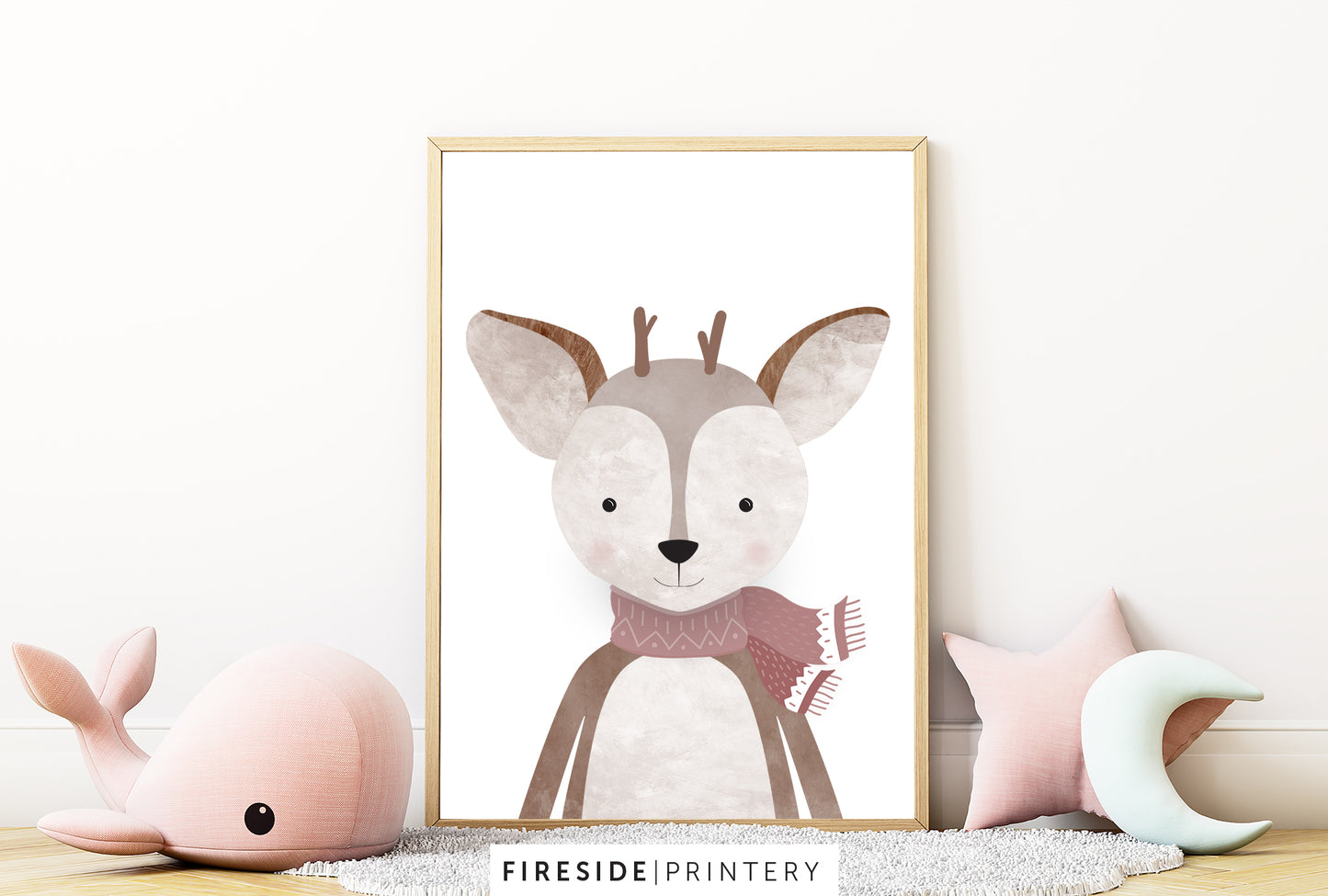 Woodland Deer - Pink